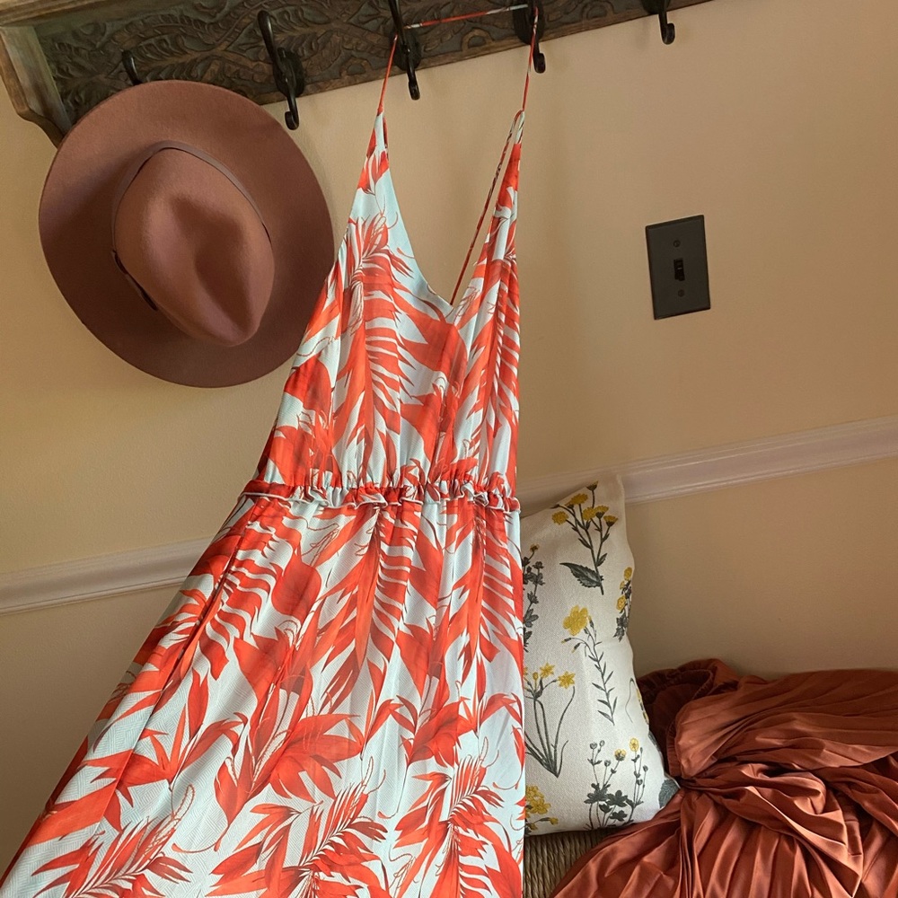 Bright tropical formal dress